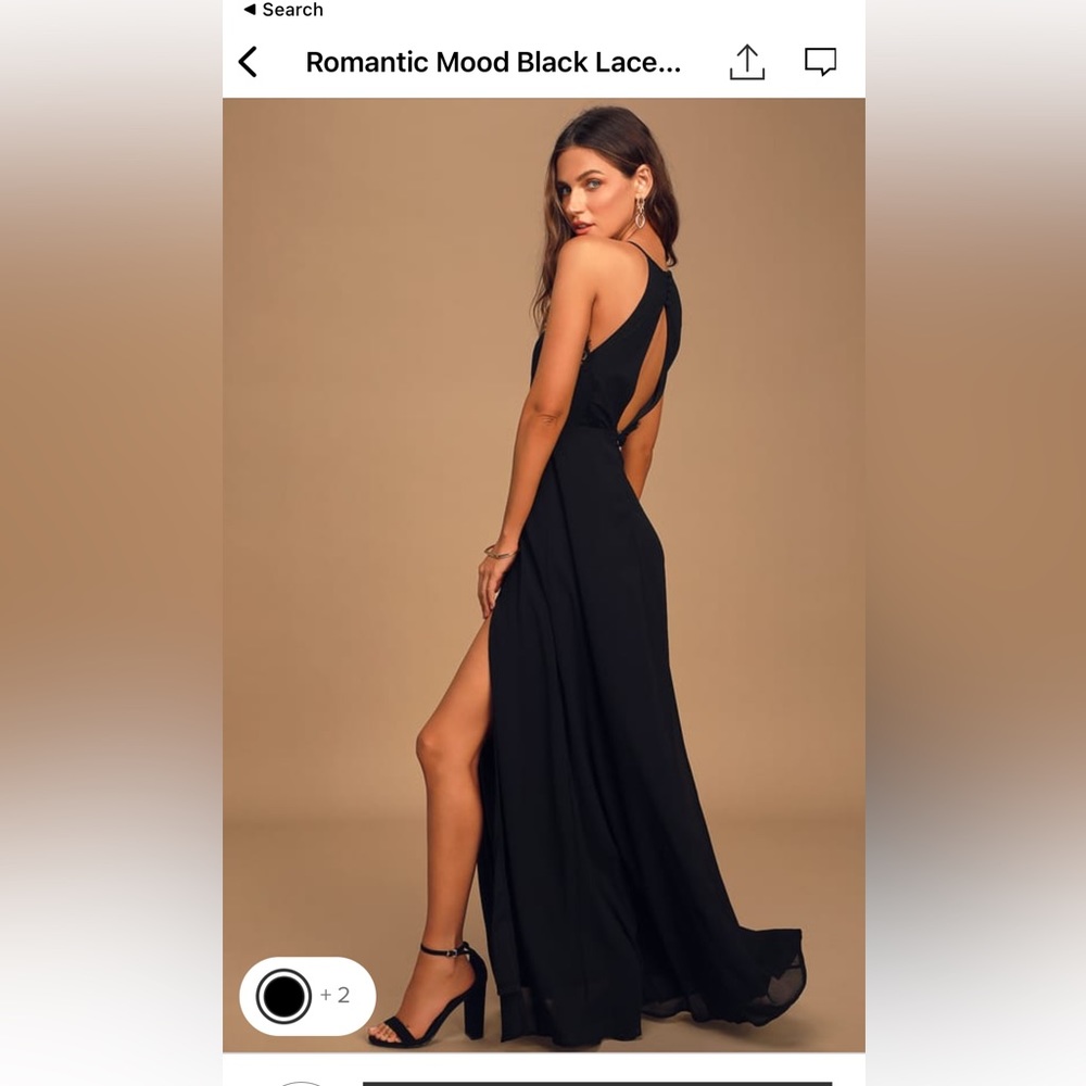 Lulu’s Black Bridesmaid Dress